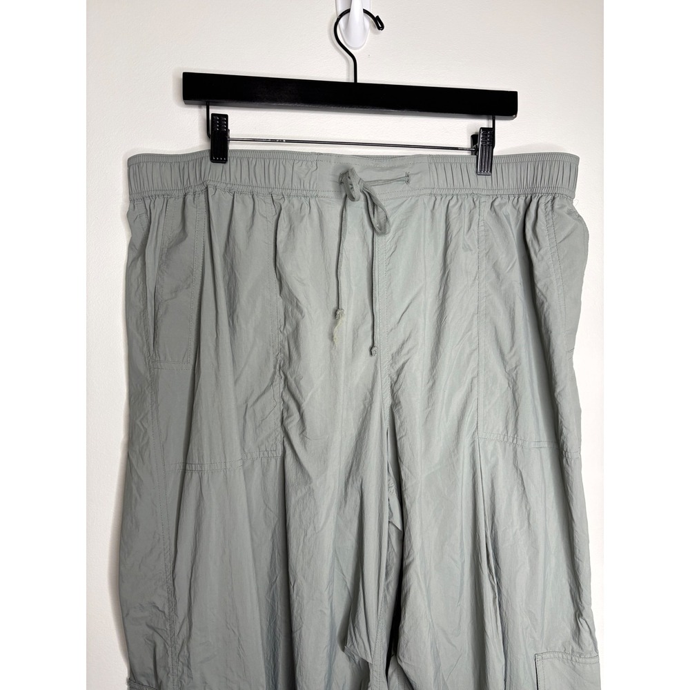 Anthropologie Daily Practice Base Jump Parachute Pants Womens XL Sage Green NWT - Picture 10 of 13
